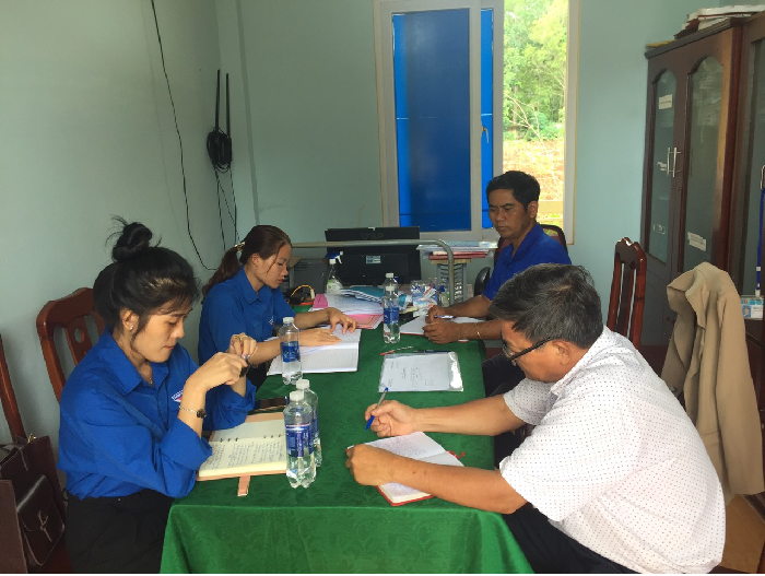 Ban Thường vụ Huyện đoàn kiểm tra công tác Đoàn và phong trào thanh thiếu nhi 6 tháng đầu năm 2023